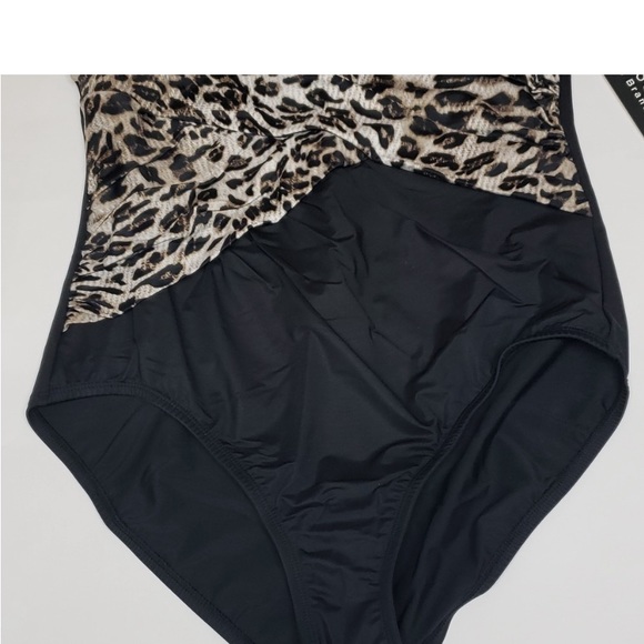 NEW! Leopard Print Tummy Control Slimming 1pc Swimsuit. Dreamsuit Animal Print - Picture 4 of 11